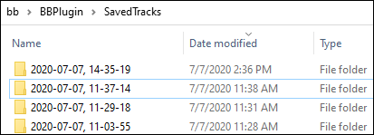 Saved Tracks folder